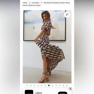 Parisian patterned Maxi dress